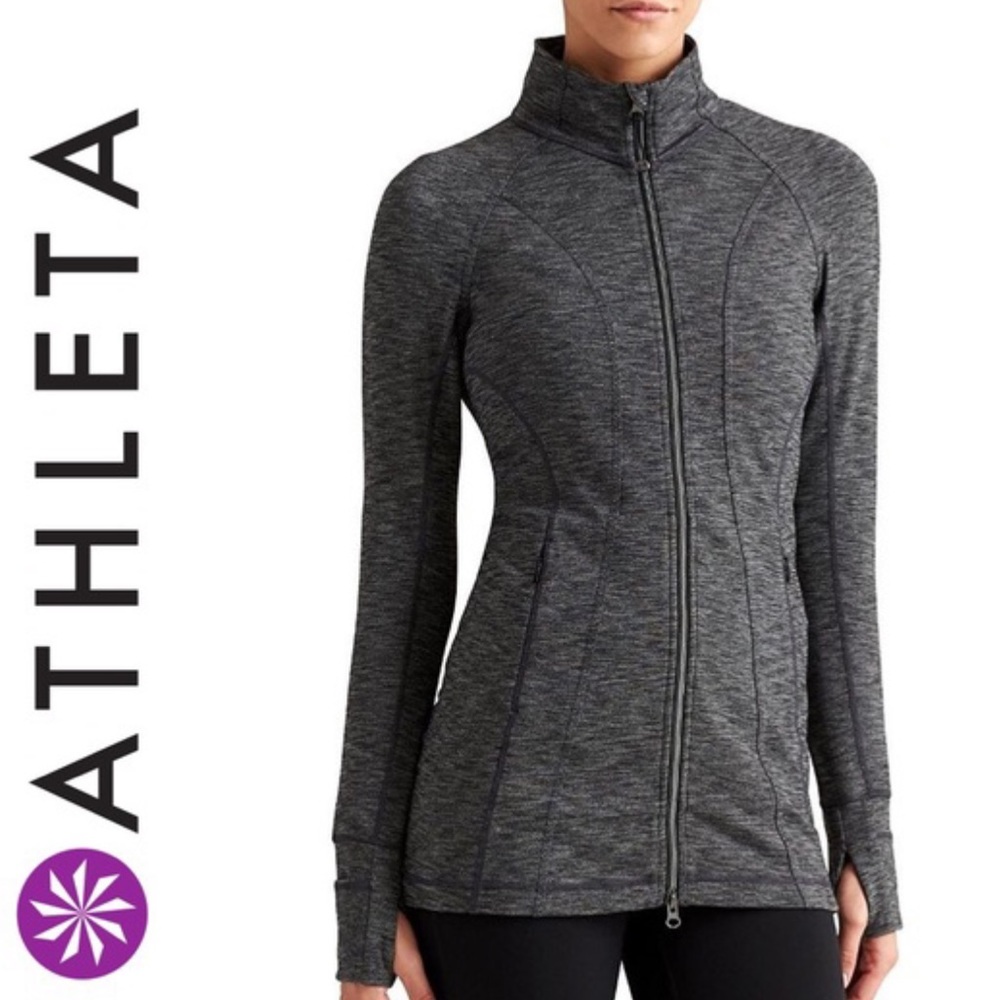 ATHLETA CYA HOpe Jacket LARGE Gray Full zip - Picture 7 of 7